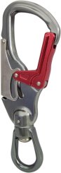 Double Action Swivel Snaphook SH904 - Sicherheitshaken (TW) grau/rot