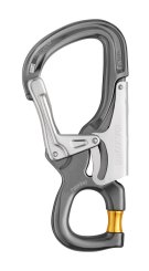 Eashook Open - Einhandkarabiner grau/gelb