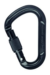 HMS Screw - Stahlkarabiner schwarz