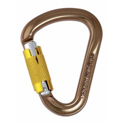Hypnos - HMS Alukarabiner Tri-Lock | braun