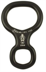 Abseilachter Aliens Small schwarz