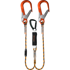 BFD Y SK 12 (FS 90 ALU / STAK TRI) - doppeltes Verbindungsmittel mit Bandfalldämpfer 