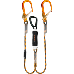 BFD Y SK 12 (FS 110 ALU / STAK TRI) - doppeltes Verbindungsmittel mit Bandfalldämpfer 