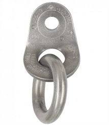 C-Umlenker (Fixe2 + Ring) - Bohrhakenlasche mit Umlenkeinrichtung aus 316L Edelstahl 