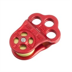 Triple Attachment Pulley - Rigging Umlenkrolle red
