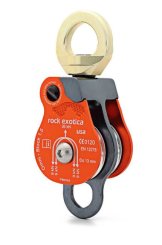 Omni Block 1.5" - Umlenkrolle mit integriertem Wirbel orange | double