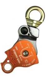 Omni Block 1.1" - Umlenkrolle mit integriertem Wirbel orange | single