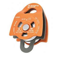 Twin Roll - Umlenkrolle orange