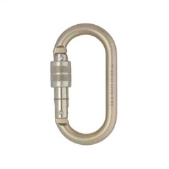 10mm Steel Oval - Karabiner Screw-Lock