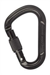 HMS Screw - Stahlkarabiner schwarz