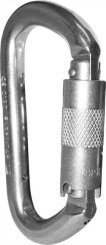KH200 Stainless D Shape - Stahlkarabiner 