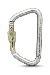 rockSteel - Karabiner clear | Screw-Lock