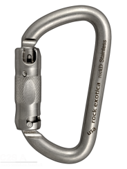 rockD Stainless Steel - Edelstahlkarabiner 