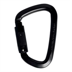 D Steel Connector - Stahlkarabiner Tri-Lock | schwarz