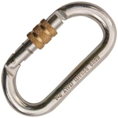 Oval Classic Screw - Carbonstahlkarabiner 
