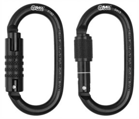 Oval Steel - Stahlkarabiner 
