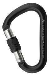 HMS Classic Screw - Alukarabiner schwarz/blank