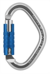Triangel - Alukarabiner Tri-Lock | poliert/blau