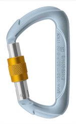 D Connector - Alukarabiner Screw-Lock | blau/orange