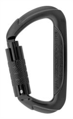 D Connector - Alukarabiner Tri-Lock | schwarz