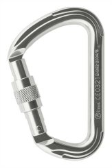 Big D Connector - Alukarabiner Screw-Lock | silber