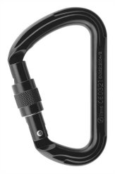 Big D Connector - Alukarabiner Screw-Lock | schwarz