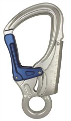 Einhandkarabiner Aluminium blau