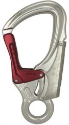 Einhandkarabiner Aluminium rot