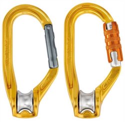 Rollclip A - Alukarabiner mit Seilrolle 
