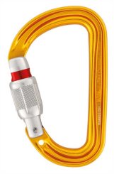 Sm'D - Alukarabiner Screw-Lock | gelb