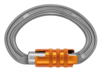 Omni - Alukarabiner zum Schließen eines Auffanggurts Tri-Lock