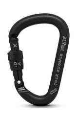 Pirate - Alukarabiner black | Screw-Lock