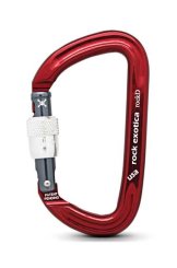 rockD - Karabiner red | Screw-Lock