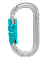 Oval Power 2500 Triple - Alukarabiner silver