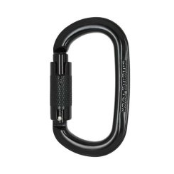 Oval Ozone - Karabiner Twist-Lock | schwarz