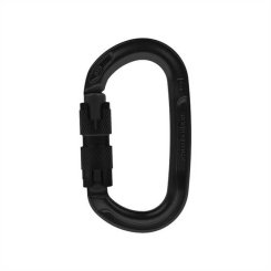 OXY (Oval Aluminium) - Karabiner Twist-Lock | schwarz