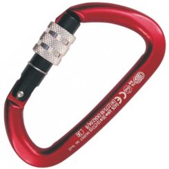Guide Screw Sleeve - Alukarabiner rot