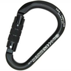 HMS Classic - Alukarabiner schwarz | Twist-Lock