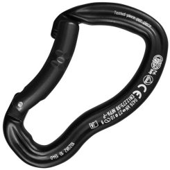 Ergo Bent Gate (schwarz) - Alukarabiner 
