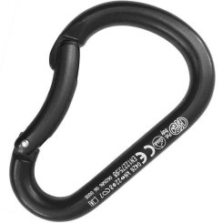 Paddle Bent Gate - Alukarabiner schwarz | Bent