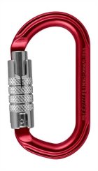Bannock - Alukarabiner Tri-Lock | rot