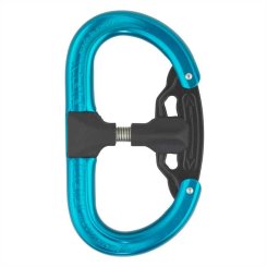 FIFTY:FIFTY 2-Kammer-Autolock - Aluminiumkarabiner blau