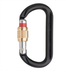 OVALO GI Schraubverschluss - Aluminiumkarabiner schwarz