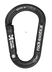 rockX - Materialkarabiner black