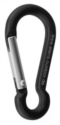 Mini 6 Zubehörkarabiner - Materialkarabiner schwarz/blank