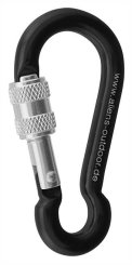 Mini Screw - Zubehörkarabiner schwarz/blank