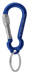 Mini Ring Screw - Materialkarabiner blau
