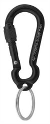 Mini Ring Screw - Materialkarabiner schwarz