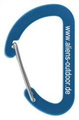 Flat D Micro 4 - Zubehörkarabiner blau