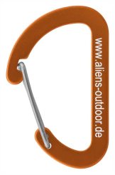 Flat D Micro 4 - Zubehörkarabiner orange